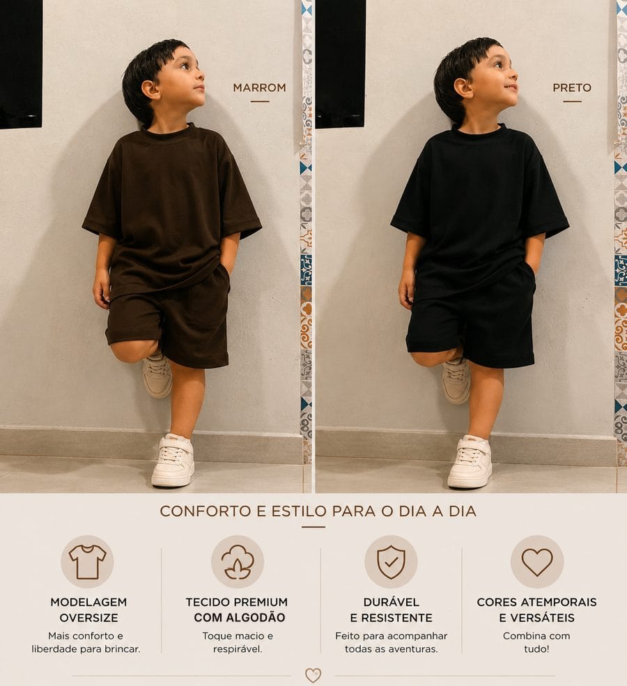 Conjunto Oversize infantil